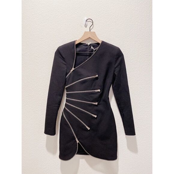 Alexander Wang Long sleeve sunburst zip dress size US4 - Picture 8 of 15